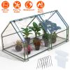 Portable Mini Greenhouse With Roll-Up Zipper Doors Waterproof UV-Resistant PVC Cover Hot House For Indoor Outdoor Garden Patio Backyard 70.86*33.46*37