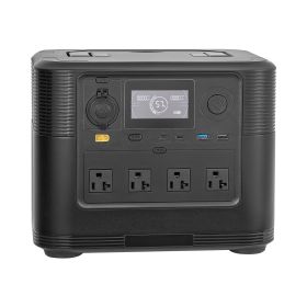 Portable Power Station, 1800W Solar Generator Power Station, 1008Wh LiFePO4 Battery Backup with 9 Output Ports for for Home Emergency, Outdoor Ca