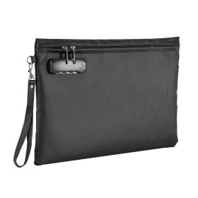 Fireproof Document Bag, 1832 Fahrenheit Heat Insulated Fireproof & Waterproof Bag with Lock, Portable File Storage Security Organizer Home Office Use