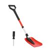 Snow Shovel for Driveway, 9 in Foldable Snow Shovel with D-shaped Handle, , 36-40 in Adjustable, Lightweight Aluminum Alloy Snows Removal Tool