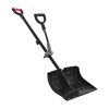 Snow Shovel for Driveway, 18 in Wide Plastic Snow Shovel with Assist D-shaped Handles, Non Slip Grip, Large Capacity Snowplow Shovels