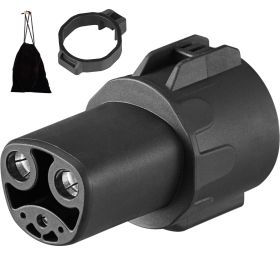 J1772 to Tesla Charger Adapter, 80 Amp 240V AC, SAE J1772 EV Charging Adapter to Tesla Plug, with Storage Bag Anti-Drop Lock IP65 Material