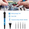 Soldering Iron 110V/60W Adjustable Temperature (392â„‰-842â„‰) PCB Electric Welding Iron with 5Pcs Different Tips