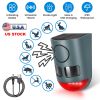 3-In-1 Ultrasonic Solar Animal Repeller Motion Activated Animal Repellent with Ultrasonic Sound Alarm Strobe Light 4 Modes IP55 Waterproof for Deer Ra