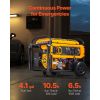 Portable Generator, Gasoline 4650W Peak Watt & LPG 4130W Peak Watt Dual Fuel Generator, Home Backup Generators with Electric Start