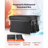 Fireproof Document Box, 1832 F Heat Insulated Fireproof & Waterproof Box, Space-Saving and Foldable Design, Portable Home Office Travel File Organizer