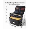 Fireproof Document Box, 1832 Fahrenheit Heat Insulated Fireproof & Waterproof Box with Lock, Portable Two-Layer File Storage Organizer Home Travel Use