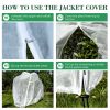96inch*96inch Rectangular zippered greenhouse bags for plant protection offer protection from cold, wind, and insects