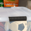 60 Qt. Plastic Storage Bins with Lids, Stackable Storage Containers, Totes, 4 Pack