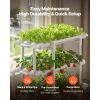 Hydroponics Growing System Kit, 3-Tier 108 Sites UPVC Pipe Hydroponic Grow Kit with Timed Irrigation, Thickened Hydroponic Pipes