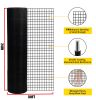 24 inch×50 ft Black Vinyl Coated Hardware Cloth, 21 Gauge 1/4 inch Black PVC Hardware Cloth
