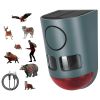 3-In-1 Ultrasonic Solar Animal Repeller Motion Activated Animal Repellent with Ultrasonic Sound Alarm Strobe Light 4 Modes IP55 Waterproof for Deer Ra