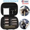 Universal Gun Cleaning Kit AK47 Pistol Cleaner Set with 39.3in Flex Cable Brass Rods Cleaning Mops Brush for Rifle Shotgun 22/27/30/38/40/45 Cal.