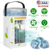 4 In 1 Portable Air Conditioner Fan Evaporative Air Cooler Water Mist Cooling Fan for Desktop 3 Speeds Nightlight