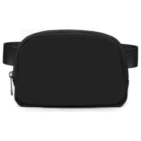 Sport Fanny Pack Unisex Waist Pouch Belt Bag Purse Chest Bag for Outdoor Sport Travel Beach Concerts Travel 20.86in-35.03in Waist Circumference with A (Option: BELTBAG(BLACK)GPCT3873)