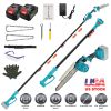 2-IN-1 Cordless Pole Saw And Mini Chainsaw With Extension Pole 21V Battery 8â€ Electric Brushless Pole Chainsaw with Auto Oiler Safety Switch 6.4LBS