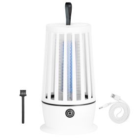 Rechargeable Mosquito Killer Lamp Bug Zapper with Night Light Strap Mosquito Catcher with Max 1615Square Feet Range UV Light for Indoor Outdoor (Option: BUGZAPPER(WHITE)GPCT4421)