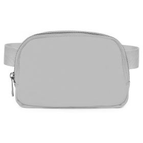 Sport Fanny Pack Unisex Waist Pouch Belt Bag Purse Chest Bag for Outdoor Sport Travel Beach Concerts Travel 20.86in-35.03in Waist Circumference with A (Option: BELTBAG(GREY)GPCT3873)