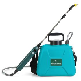 5L/1.32Gallon Battery Operated Water Sprayer Portable Garden Sprayer Electric Sprayer with Rechargeable Handle Telescopic Wand 3 Spray Nozzles Shoulde (Option: GARDENSPRAYER(GREEN)GPCT5297)