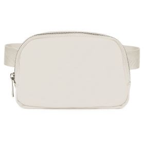 Sport Fanny Pack Unisex Waist Pouch Belt Bag Purse Chest Bag for Outdoor Sport Travel Beach Concerts Travel 20.86in-35.03in Waist Circumference with A (Option: BELTBAG(WHITE)GPCT3873)