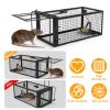 1Pc Rat Trap Cage Humane Live Rodent Trap Cage Galvanized Iron Mice Mouse Control Bait Catch with Detachable U Shaped Rod