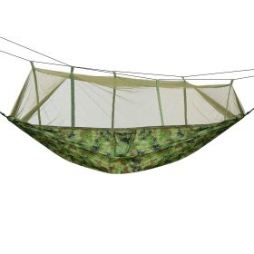 600lbs Load 2 Persons Hammock w/Mosquito Net Outdoor Hiking Camping Hommock Portable Nylon Swing Hanging Bed w/ Strap Hook Carry Bag (Option: MOSQUITONETHAMMOCK(CFG)GPCT1847)