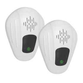 2 Pack Pest Control Device for Mosquitoes Cockroaches Rats Plug In Ultrasonic Insect Repellent Indoor for Bedroom Garage Warehouse Office (Option: 2PCSPESTCONTROL(WHITE)GPCT5610)