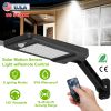 Solar Wall Light Outdoor 60LEDs PIR Motion Sensor Remote Control Wireless Lamps IP65 Waterproof Lighting For Garage Front Door Garden Pathway