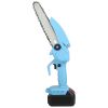 Electric Mini Chainsaw Portable Handheld Cordless Small Chain Saw Battery Powered with 2Pcs 1200mAh Rechargeable Batteries 8in Chains Gloves Goggles f