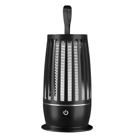 Rechargeable Mosquito Killer Lamp Bug Zapper with Night Light Strap Mosquito Catcher with Max 1615Square Feet Range UV Light for Indoor Outdoor (Option: BUGZAPPER(BLACK)GPCT4421)