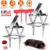 2PCS Easy Setup Mole Scissor Traps Outdoor Reusable Mole Rodent Control Trap Solid Metal Material For Lawn Garden Yard