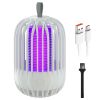 900V High Voltage Cordless Indoor Bug Zapper Type C Rechargeable Mosquito Lamp Trap Portable Electric Mosquito Killer with Hanging Strap Night Light f