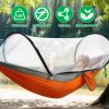 Camping Hammock with Mosquito Net 3-in-1 Portable Hammock Tent with Built_x001E_In Mosquito Net Dual-Way Zippers 440lbs Capacity Attached Storage Pock