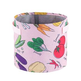 5Pack Garden 5Gallon 3Gallon Grow Bags, Heavy Duty Printed Fabric Plant Pots With Handles, Reusable Breathable Planter Buckets For Tomato Vegetable Fl (Option: Pink-3Gallon)
