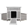 Forbidden To Sell On Temu Large Wooden Chicken Coop for 3-6 Chickens, Outdoor Hen House with 6 Nesting Compartments, Waterproof Asphalt Roof, Removabl