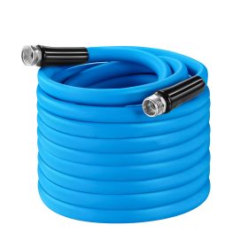 25FT/50FT 5/8" Non-Expanding Flexible Garden Hose Heavy Duty PVC Water Hose Leak-Resistant Kink-Free All-weather Burst 500PSI (Option: WATERHOSE(50FT)GPCT5415)