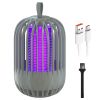900V High Voltage Cordless Indoor Bug Zapper Type C Rechargeable Mosquito Lamp Trap Portable Electric Mosquito Killer with Hanging Strap Night Light f