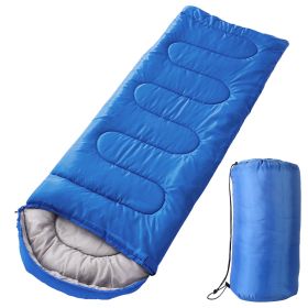 Camping Sleeping Bags for Adults Teens Moisture-Proof Hiking Sleep Bag with Carry Bag 32-50â„‰ for Spring Autumn Winter Seasons (Option: SLEEPINGBAG(ROYALBLUE)GPCT3966)