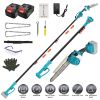 2-IN-1 Cordless Pole Saw And Mini Chainsaw With Extension Pole 21V Battery 8â€ Electric Brushless Pole Chainsaw with Auto Oiler Safety Switch 6.4LBS
