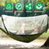 Camping Hammock with Mosquito Net 3-in-1 Portable Hammock Tent with Built_x001E_In Mosquito Net Dual-Way Zippers 440lbs Capacity Attached Storage Pock
