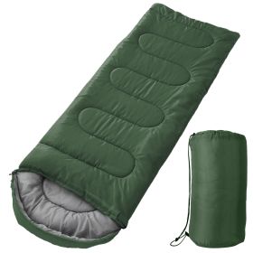 Camping Sleeping Bags for Adults Teens Moisture-Proof Hiking Sleep Bag with Carry Bag 32-50â„‰ for Spring Autumn Winter Seasons (Option: SLEEPINGBAG(ARMYGREEN)GPCT3966)