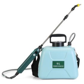 5L/1.32Gallon Battery Operated Water Sprayer Portable Garden Sprayer Electric Sprayer with Rechargeable Handle Telescopic Wand 3 Spray Nozzles Shoulde (Option: GARDENSPRAYER(BLUE)GPCT5297)